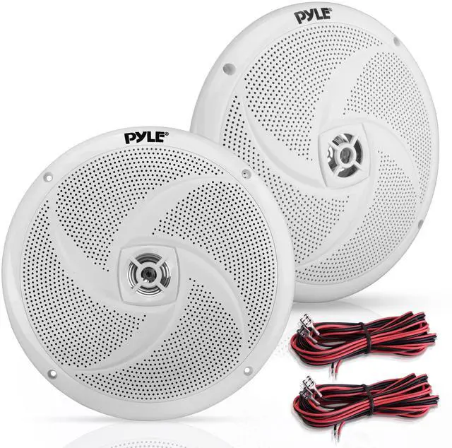 Main image of Usa 8 Marine Vehicle Speakers Dual 2-Way 320W 4 Ohm Low Profile Waterproof Car Component Speaker System, 8 Oz Magnet, Voice Coil, for Custom Audio Boat, Truck, Watercraft, Mobile,Off-Road (White)