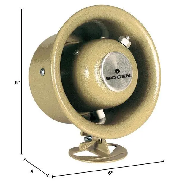 Alt view image 2 of 2 - Communications, Inc. SPT5A Horn; 250 Hz to 14 kHz; 7.5 W (RMS) W; -22; 6 in. Dia.x 4 in. D; Plastic