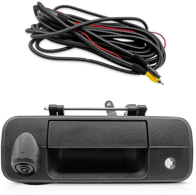 Main image of 69090-0C051 Tailgate Handle Backup Camera Compatible With Toyota Tundra 2007-2013 Classic Tailgate Reversing Rear View Park Assist Camera RCA Plug Replaces 86790-34011 86790-34030