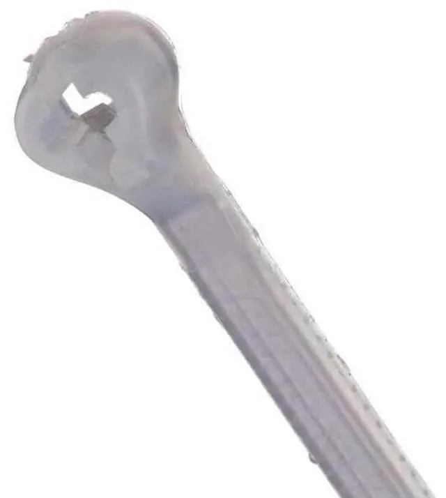 Main image of Ty-Rap Cable Tie, 8 in L, 2 in Max Bundle Dia., Natural, Nylon 6/6, 18 lb Strength, 100 PK TY5232M - 1 Each