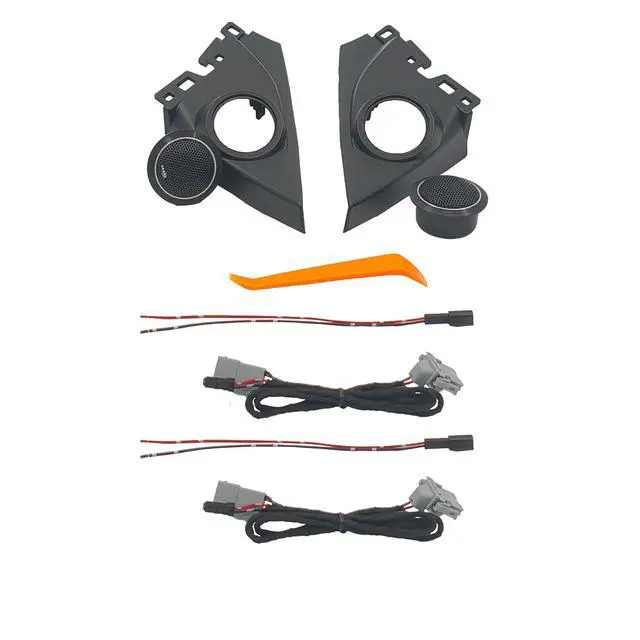 Alt view image 3 of 4 - HLSC-006 Custom Plug&Play Tweeter Car Speaker Panel 1 x 0.75-1.5 Tweeters - for 2016-2021 Honda Civic (1 Set Left & Right - NO Speakers) Black