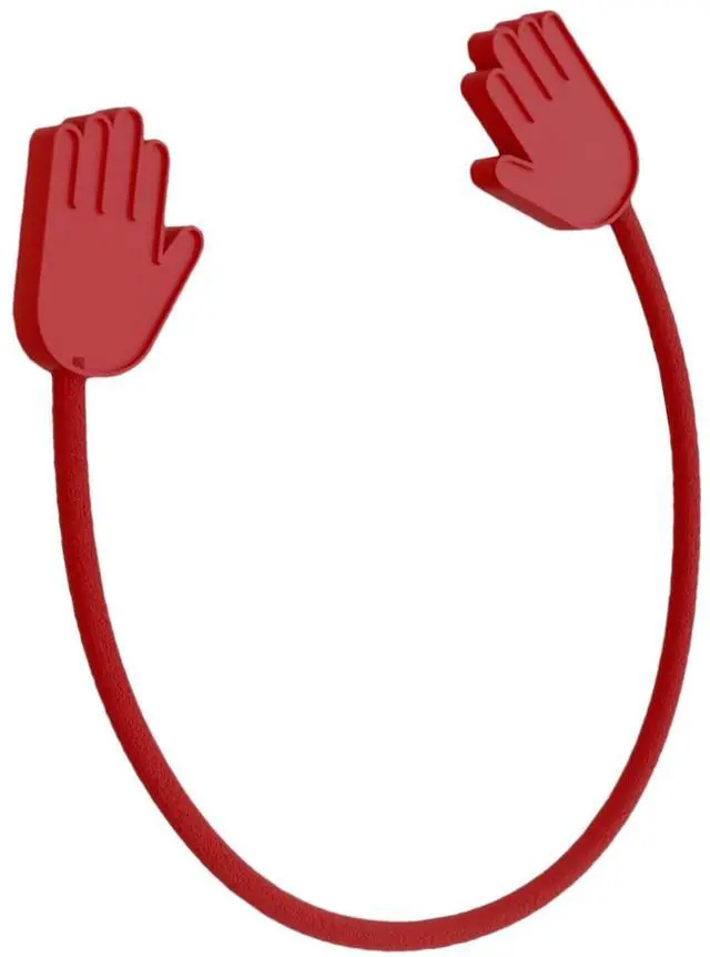 Main image of Ruby Holding Hands Ultra-Powerful Magnetic Silicone Zip Ties, AS-SEEN-ON-TV, Industrial-Strength Cable Ties with Magnet Automatically Stick Together, Reusable, Great for Cables, Cords