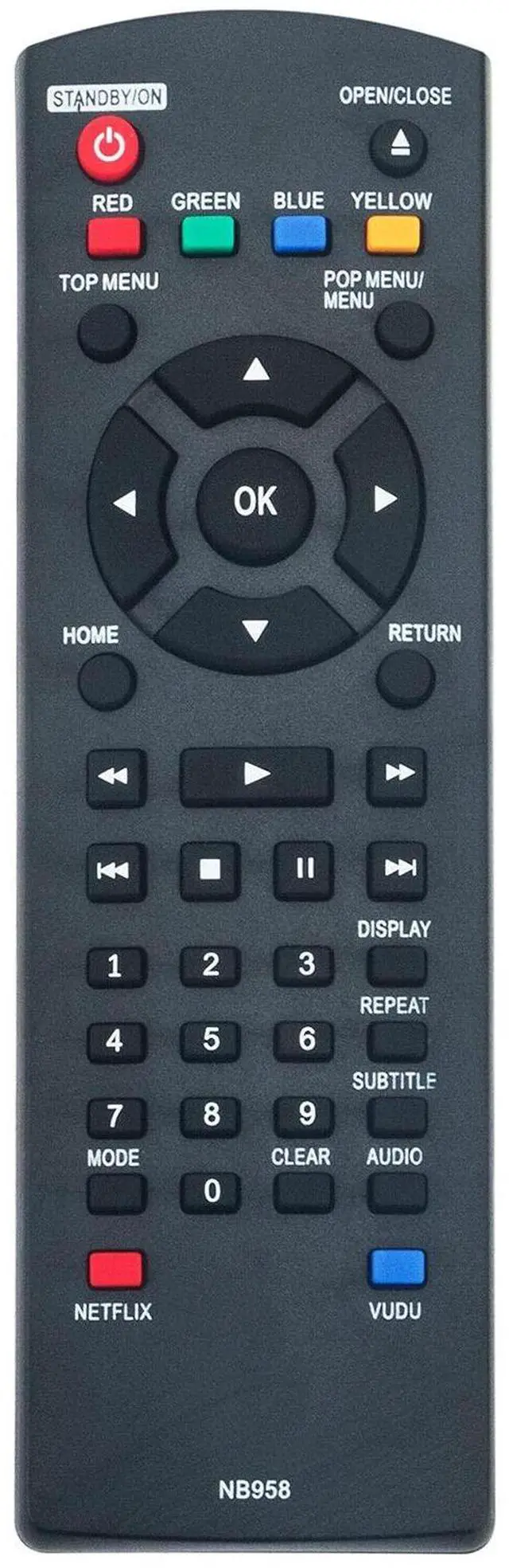 Main image of NB958 Replace Remote Control for Magnavox Blu-ray Player MBP5210/F7 MBP5220F/F7