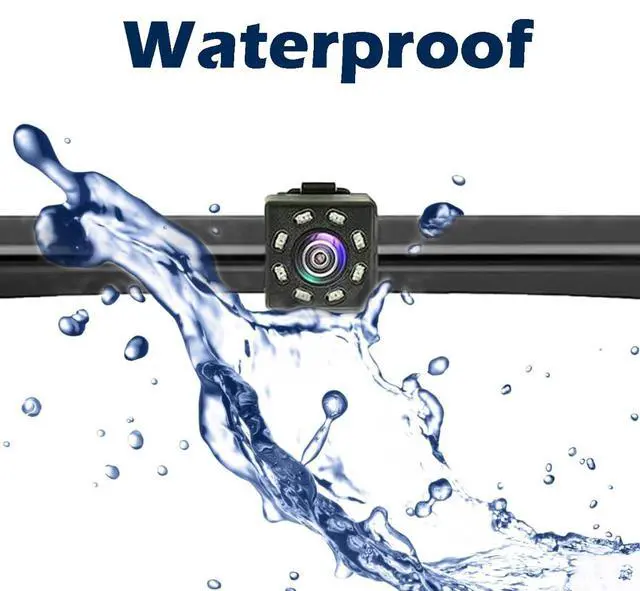 Alt view image 2 of 6 - Backup HD Camera Rear Front View License Plate Night Vision Waterproof Compatible with Alpine Car Radio iLX-F409 iLX-F409 ILX-F509 ILX-W650 ILX-W650 INE-W960 INE-W970HD IVE-W535HD