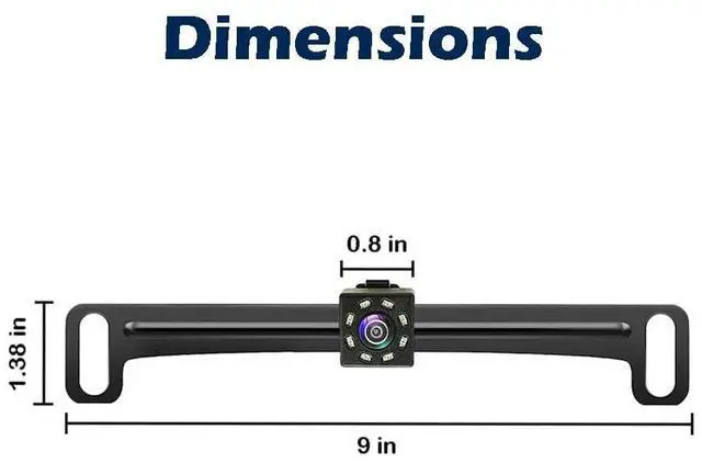 Alt view image 4 of 6 - Backup HD Camera Rear Front View License Plate Night Vision Waterproof Compatible with Alpine Car Radio iLX-F409 iLX-F409 ILX-F509 ILX-W650 ILX-W650 INE-W960 INE-W970HD IVE-W535HD