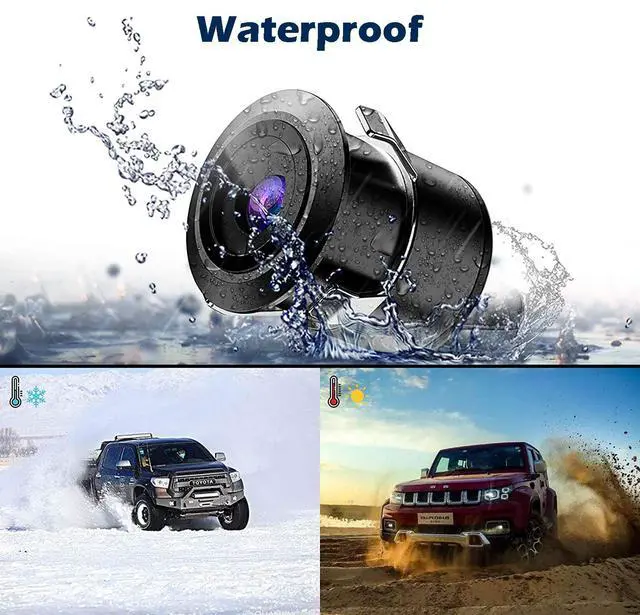 Alt view image 5 of 7 - Backup Camera HD Rear Front View License Plate Night Vision Waterproof Compatible with Clarion Dual Boss Jensen Stinger Podofo Soundstream Eonon Cartreque Sanptent Car Radio