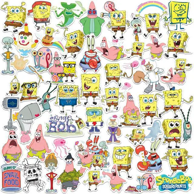Main image of Spongebob Squarepants Sticker, Scrapbooking, Tablet & Indoor/Outdoor Use
