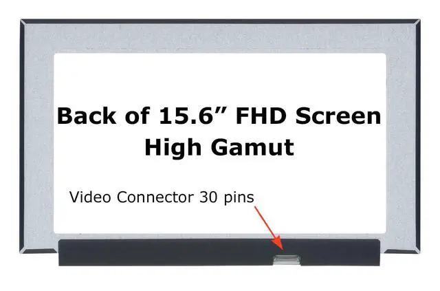 Alt view image 2 of 6 - New Screen Replacement for Lenovo Legion 5-15ARH05 5-15ARH05H | 30pin 60Hz High Gamut Matte FHD IPS 1920x1080 High Gamut LCD LED Display with Tools
