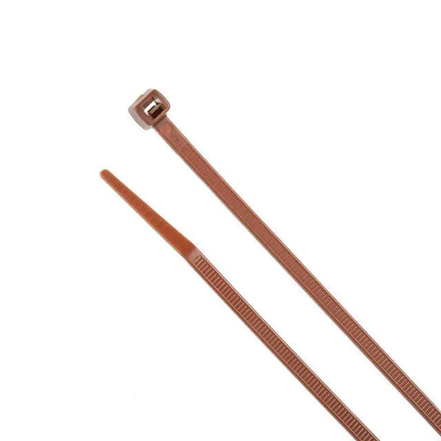 Alt view image 6 of 7 - 11-Inch Dark Brown Nylon Multi-Purpose Zip Ties - 75-lb Tensile Strength Cord Management - UL 21S Listed Tie Wraps - Indoor Multi-Purpose (100-Pack)