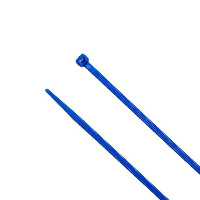 Alt view image 6 of 7 - 11-Inch Blue Nylon Multi-Purpose Zip Ties - 75-lb Tensile Strength Cord Management - UL 21S Listed Tie Wraps - Indoor Multi-Purpose (100-Pack)
