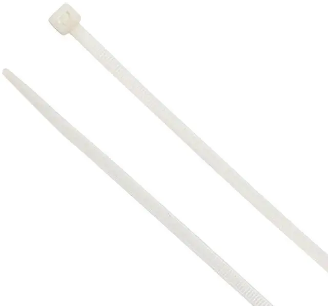 Main image of 11-Inch Natural Nylon Multi-Purpose Zip Ties - 75-lb Tensile Strength Cord Management - UL 21S Listed Tie Wraps - Indoor Multi-Purpose (100-Pack)