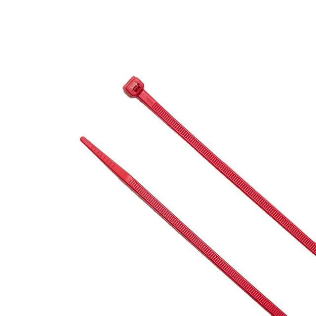 Alt view image 6 of 7 - 11-Inch Red Nylon Multi-Purpose Zip Ties - 75-lb Tensile Strength Cord Management - UL 21S Listed Tie Wraps - Indoor Multi-Purpose (100-Pack)