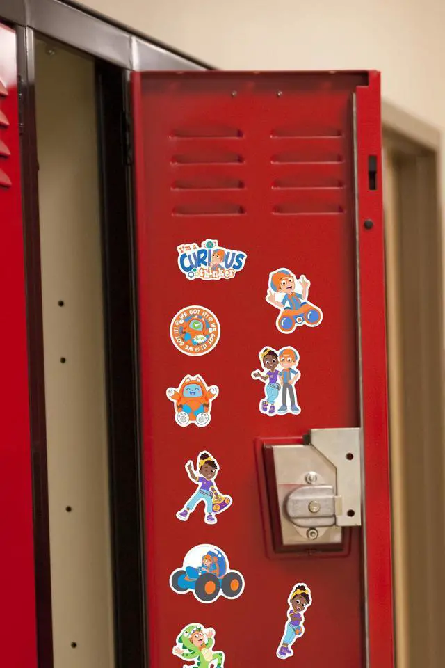 Alt view image 6 of 6 - Blippi 100 Vinyl Stickers Waterproof Die-Cut Decals Laptop Water Bottle Car