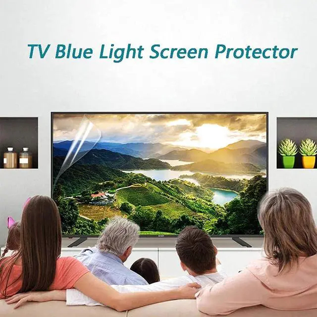 Alt view image 2 of 6 - 40-50 Inch Anti-Glare TV Screen Protector, Indoor & Outdoor Matte Anti Blue Light Protection Film for LCD, LED, 4K OLED & QLED HDTV,50 Inches(1095x616mm)