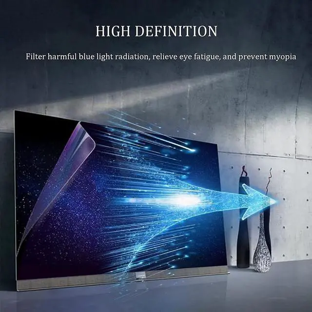 Alt view image 6 of 6 - 40-50 Inch Anti-Glare TV Screen Protector, Indoor & Outdoor Matte Anti Blue Light Protection Film for LCD, LED, 4K OLED & QLED HDTV,43 Inches(942x528mm)