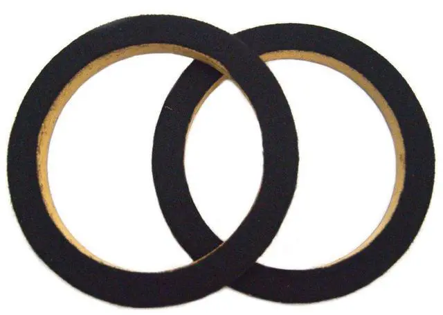 Alt view image 2 of 4 - Nippon 8" Wood Speaker Ring with Black Carpet Sold in Pairs