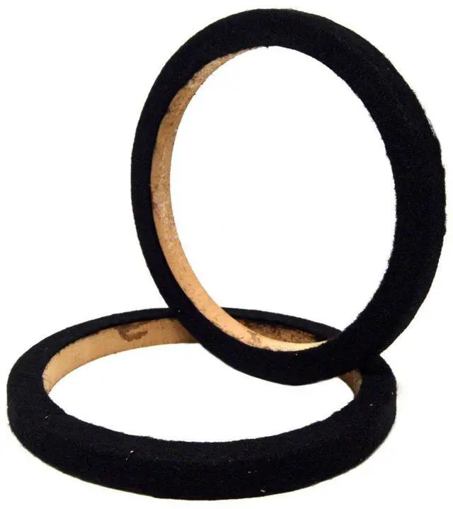 Alt view image 3 of 4 - Nippon 8" Wood Speaker Ring with Black Carpet Sold in Pairs