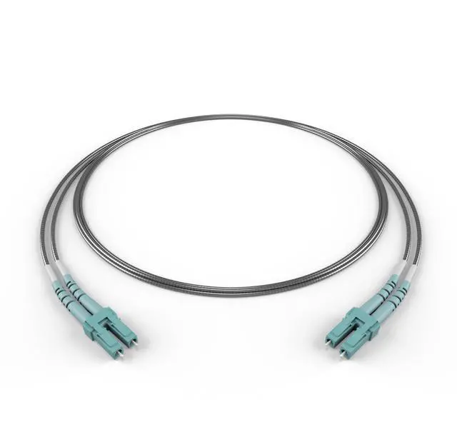 Main image of 10M OM4 LC LC Fiber Optic Cable | Armored 100Gb LSZH Duplex 50/125 LC to LC Multimode Jumper 10 Meter (32.8ft) | 10/40/100g qsfp+ 100gbase mm ofnr for Personal Computer