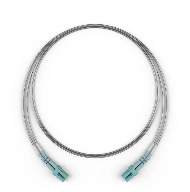 Alt view image 3 of 5 - 10M OM4 LC LC Fiber Optic Cable | Armored 100Gb LSZH Duplex 50/125 LC to LC Multimode Jumper 10 Meter (32.8ft) | 10/40/100g qsfp+ 100gbase mm ofnr for Personal Computer