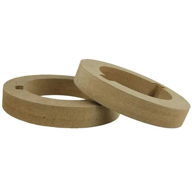 Alt view image 2 of 5 - Custom MDF Tweeter Adapter Rings 2.91" ID x 4.33" OD Car Audio Installation (3 Pairs - 6 Rings)