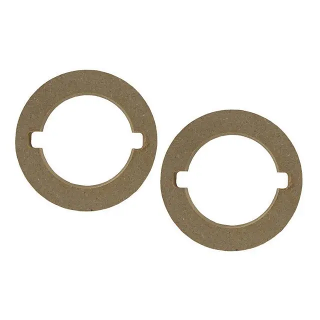 Alt view image 3 of 5 - Custom MDF Tweeter Adapter Rings 2.91" ID x 4.33" OD Car Audio Installation (3 Pairs - 6 Rings)