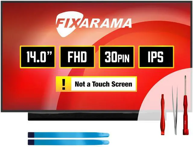 Main image of Screen Replacement for Lenovo Thinkpad T490 20N2 20N3 Grade A+ | FHD 1920x1080 Matte IPS 30pin Non-Touch 14.0" LED LCD Display with Tools Tape