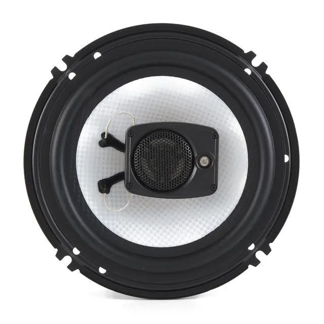 Alt view image 4 of 7 - R63 Set of 2 Riot 6.5" 300 Watt 3-Way 4 Ohm Full Range Car Audio Coaxial Stereo Speakers with Tweeter & Poly Injection Cone, Pair