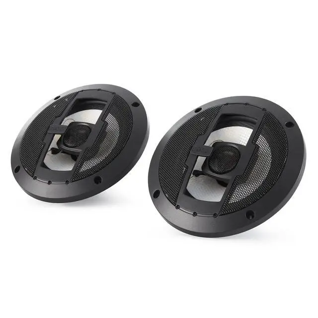 Alt view image 3 of 7 - R63 Set of 2 Riot 6.5" 300 Watt 3-Way 4 Ohm Full Range Car Audio Coaxial Stereo Speakers with Tweeter & Poly Injection Cone, Pair