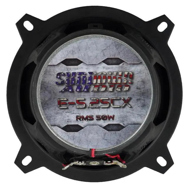 Alt view image 6 of 6 - Pair E-5.25CX 5.25-Inch 50 Watt RMS Coaxial Car Audio Speakers, Titanium Dome Tweeters, Polypropylene Cones, Grilles Included