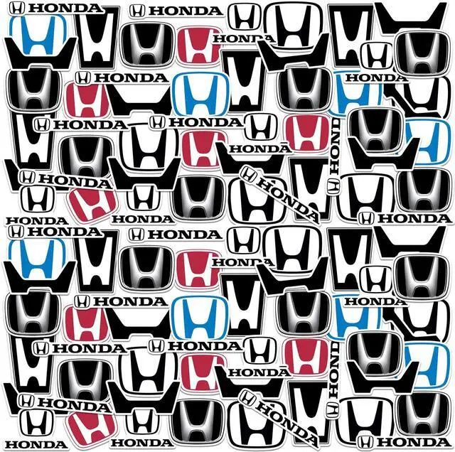 Main image of Honda Logo 100 Vinyl Stickers Waterproof Die-Cut Decals Laptop Water Bottle