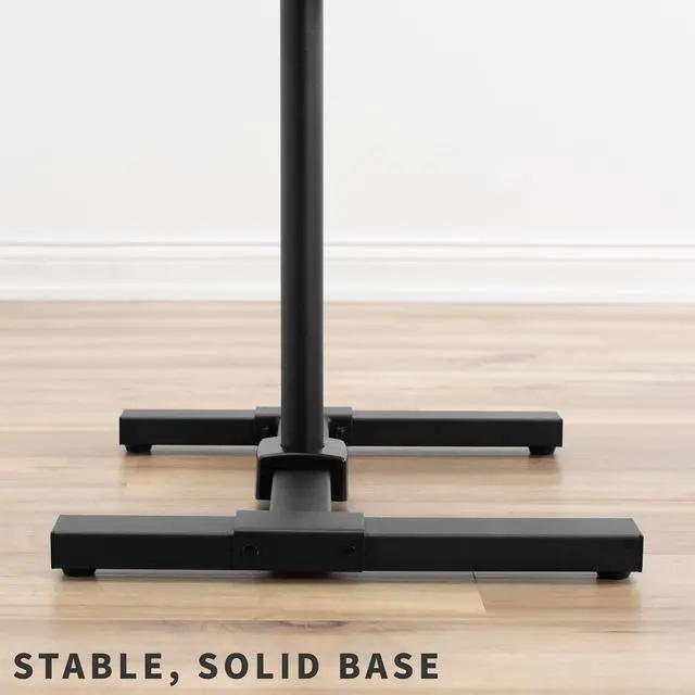 Alt view image 6 of 7 - Black TV Floor Stand w/Shelf for 13 to 50 inch Screens, STAND-TV07-S | Adjustable TV Stand with Storage for LCD LED OLED 4K Smart Flat and Curved Monitor Panels, Max VESA 200x200, Holds 44 lbs