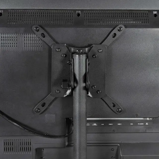 Alt view image 7 of 7 - Black TV Floor Stand w/Shelf for 13 to 50 inch Screens, STAND-TV07-S | Adjustable TV Stand with Storage for LCD LED OLED 4K Smart Flat and Curved Monitor Panels, Max VESA 200x200, Holds 44 lbs