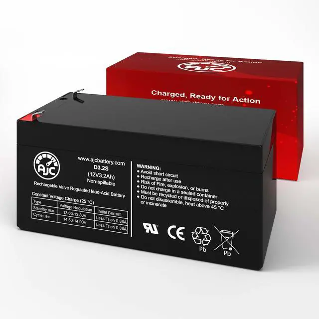 Alt view image 2 of 5 - Battery Compatible with APC BACK-UPS ES BE350G 12V 3.2Ah UPS Battery