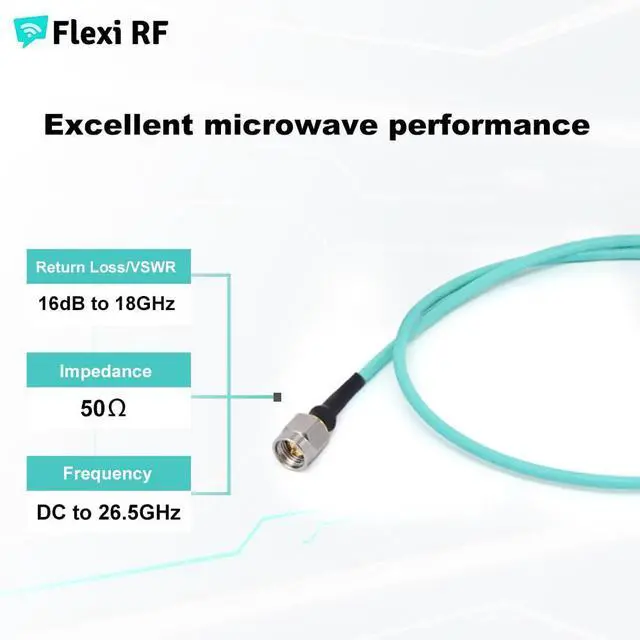 Alt view image 4 of 7 - SMA Male to GPO (SMP) Female Cable Using RG-405 SS Flexible Coax, DC - 26.5GHz, 50 Ohm (300 mm)