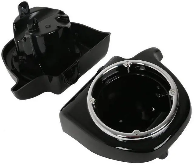 Alt view image 3 of 7 - TCT-MT 6.5'' Speaker Pods Boxes Lower Vented Leg Fairings Fit for Harley Touring Models FLT,FLHT,FLHTCU,FLHRC,Road King,Street Glide,Electra Glide,Ultra-Classic Black 2013 2012 2011 2010 2009