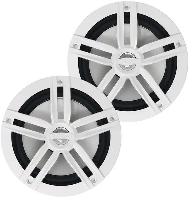 Main image of EnrockMarine EM265W Pair 2-Way 180-watt (180W) High-Performance Water-Resistant Loudspeaker, 6.5", White