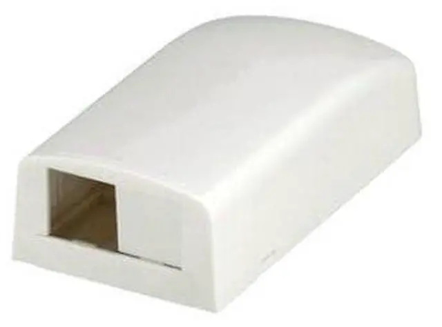 Alt view image 2 of 2 - Surface Mount Box,Mini Com,2Port,White 4024302_Brand_Index3-1 Each