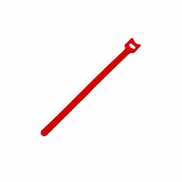 Alt view image 3 of 5 - 9.5 Inch Hook and Loop Reusable Strap Cable Cord Wire Ties 50 Pack Red