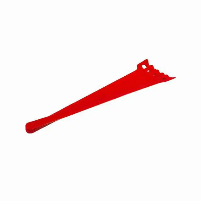Alt view image 4 of 5 - 9.5 Inch Hook and Loop Reusable Strap Cable Cord Wire Ties 50 Pack Red