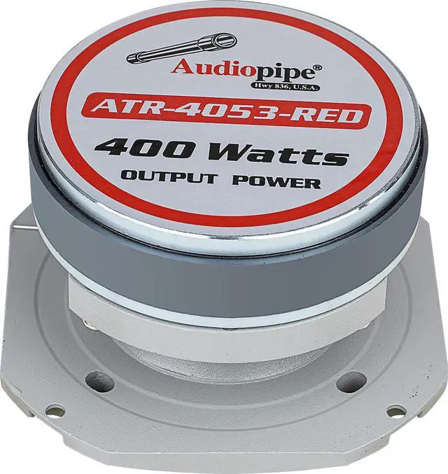 Alt view image 2 of 6 - Heavy Duty Super Tweeter (ATR-4053-RED), 400 Watts, Die Cast Aluminum Frame, Candy Red, Diamond Chrome Cutting Fnish, 1.5 Kapton Voice Coil, 4-8 Ohms