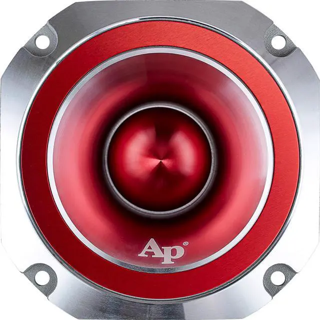 Alt view image 3 of 6 - Heavy Duty Super Tweeter (ATR-4053-RED), 400 Watts, Die Cast Aluminum Frame, Candy Red, Diamond Chrome Cutting Fnish, 1.5 Kapton Voice Coil, 4-8 Ohms
