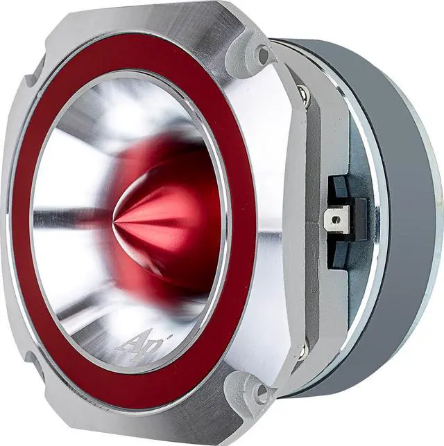 Alt view image 6 of 6 - Heavy Duty Super Tweeter (ATR-4053-RED), 400 Watts, Die Cast Aluminum Frame, Candy Red, Diamond Chrome Cutting Fnish, 1.5 Kapton Voice Coil, 4-8 Ohms