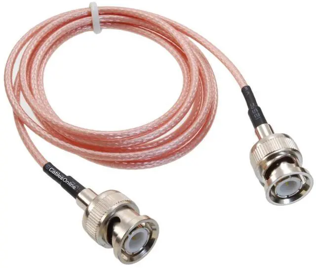 Main image of CablesOnline, 4ft. BNC Male to BNC Male RG316 Coax Low Loss RF Cable, RF-BC104
