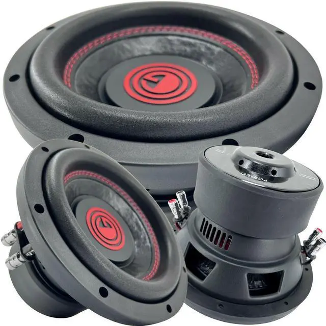 Main image of 1x 8 Inch 1000 Watt Car Audio Subwoofer w/ 4 Ohm DVC Power 8' Sub Single - Feature Dual Voice Coil, Thick Magnet, Design for Car, ATV, Van, High Performance Car Show