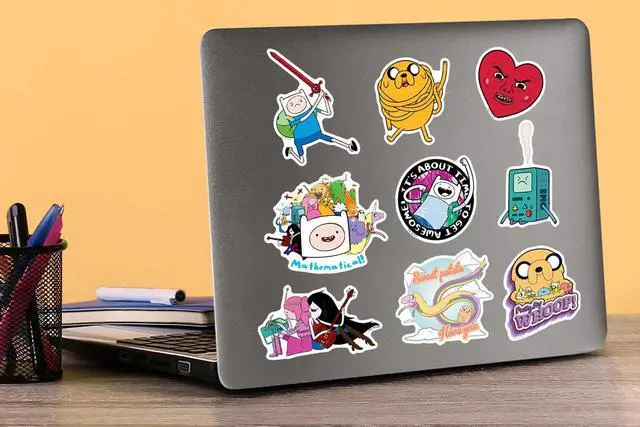 Alt view image 5 of 6 - Adventure Time 200 Vinyl Stickers Waterproof Die-Cut Decals Laptop Car