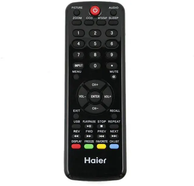 Main image of New HTR-D09B Remote Compatible for Haier TV LE22D3380 LE22D3380A LE24C3320A LE46D2380A