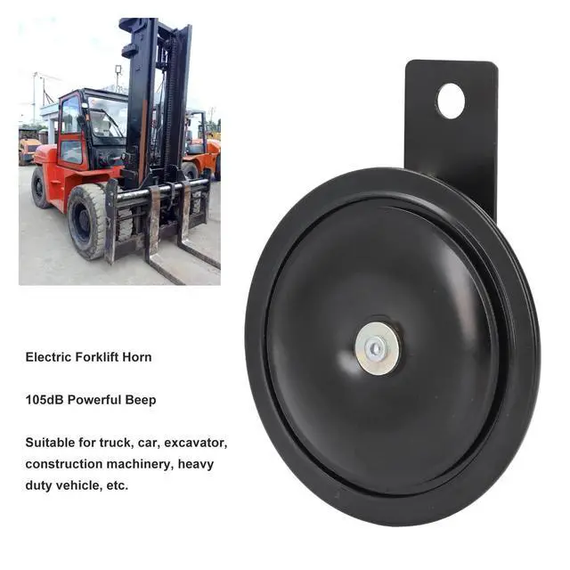 Alt view image 4 of 7 - 24V 3A Forklift Horn Replacement Electric Forklift Horn, 105dB Alarm with Bracket, Suitable for Trucks Cars Excavators, Special Vehicles, Parking Lots
