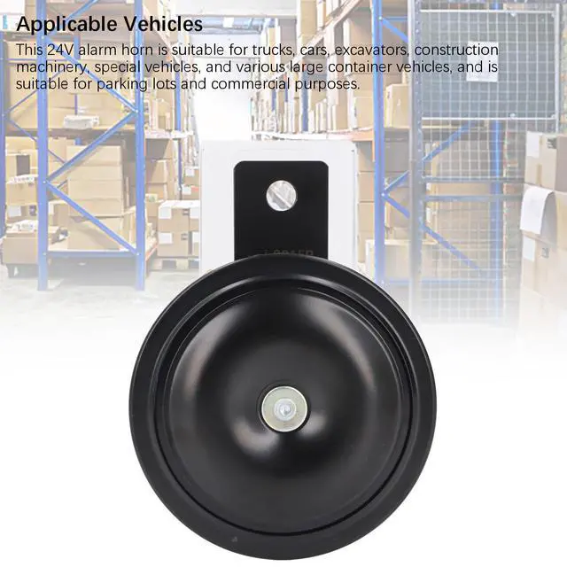 Alt view image 6 of 7 - 24V 3A Forklift Horn Replacement Electric Forklift Horn, 105dB Alarm with Bracket, Suitable for Trucks Cars Excavators, Special Vehicles, Parking Lots
