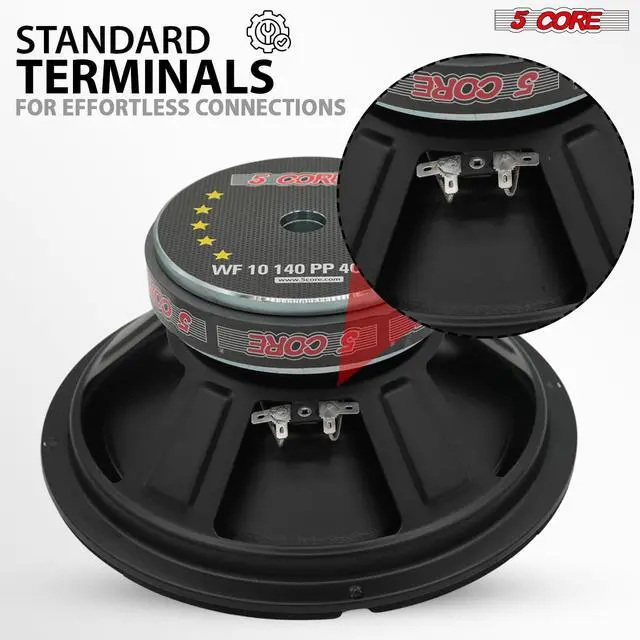 Alt view image 7 of 7 - Car Subwoofer 10 Inch 300W Pair 4 Ohm Replacement Door Speaker
