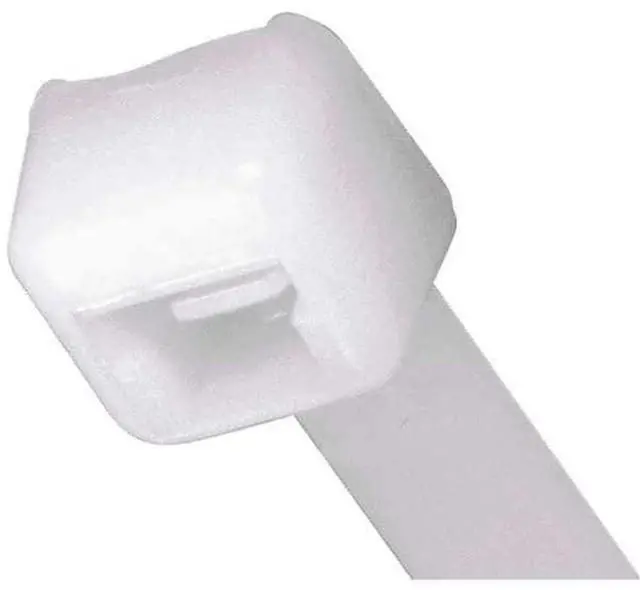 Main image of Cable Tie, 7-1/2 in L, 1-3/4 in Max Bundle Dia., Natural, Nylon 6/6, 50 lb Strength, 1000 PK - 1 Each